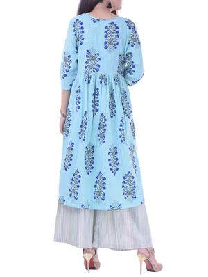 flared printed kurta - 15730288 - Standard Image - 3