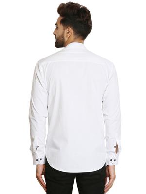 white cotton casual shirt - 15730295 - Standard Image - 3