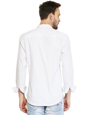 white cotton casual shirt - 15730299 - Standard Image - 3