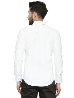 white cotton casual shirt - 15730303 - Standard Image - 3