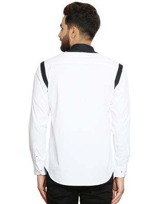 white cotton casual shirt - 15730305 - Standard Image - 3