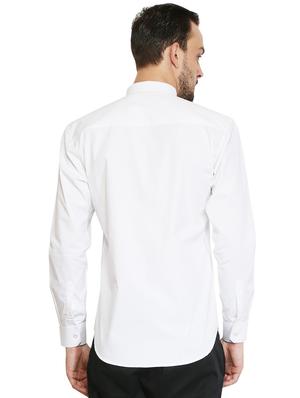 white cotton casual shirt - 15730306 - Standard Image - 3