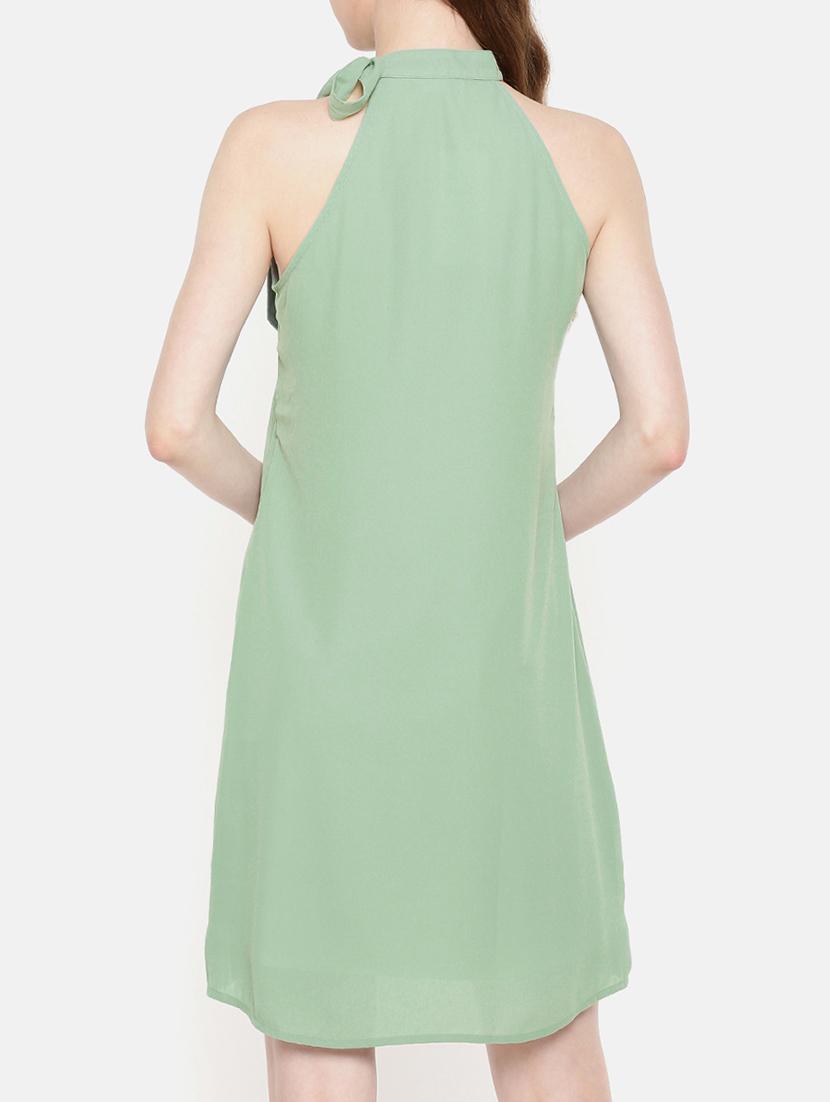 tie up neck a-line dress - 15730312 - Zoom Image - 3