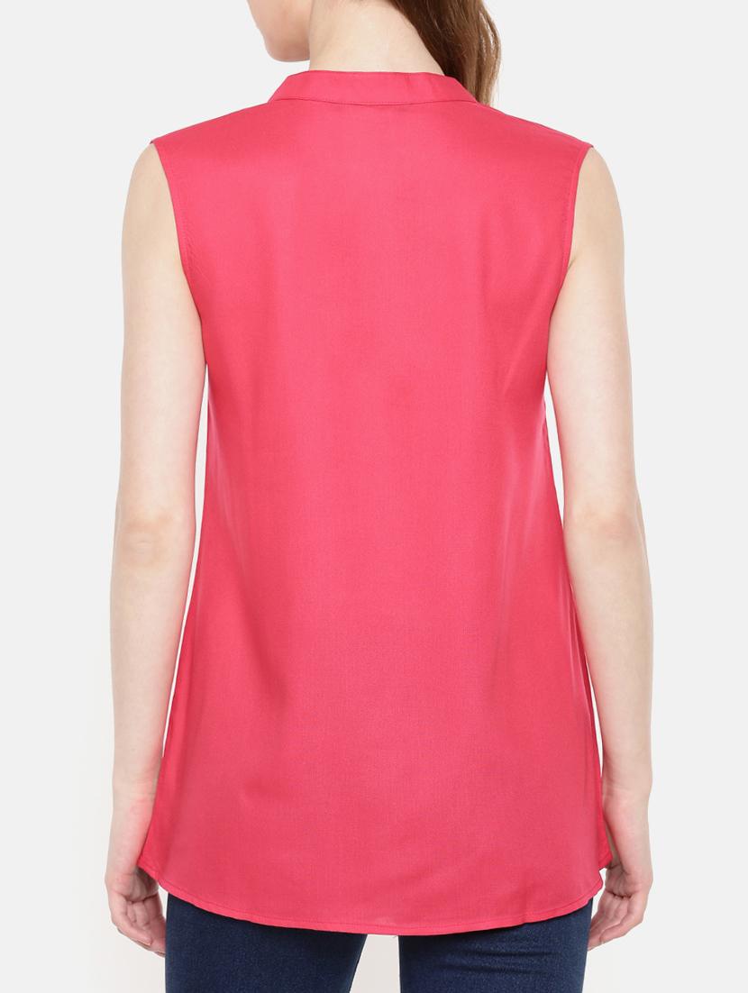 button detail sleeveless tunic - 15730316 - Zoom Image - 3