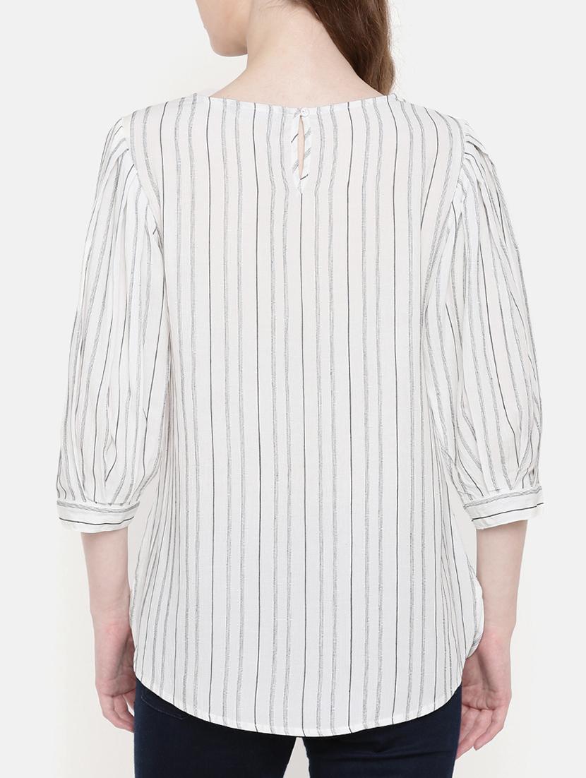 striped keyhole back tunic - 15730322 - Zoom Image - 3