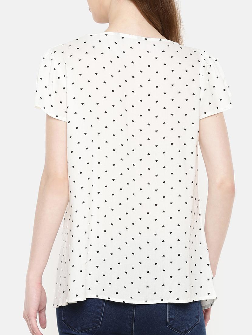 tulip sleeved overlap front top - 15730325 - Zoom Image - 3