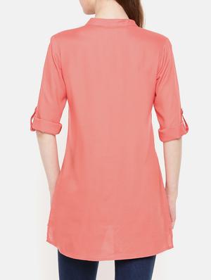 roll up sleeved shirt tunic - 15730333 - Standard Image - 3
