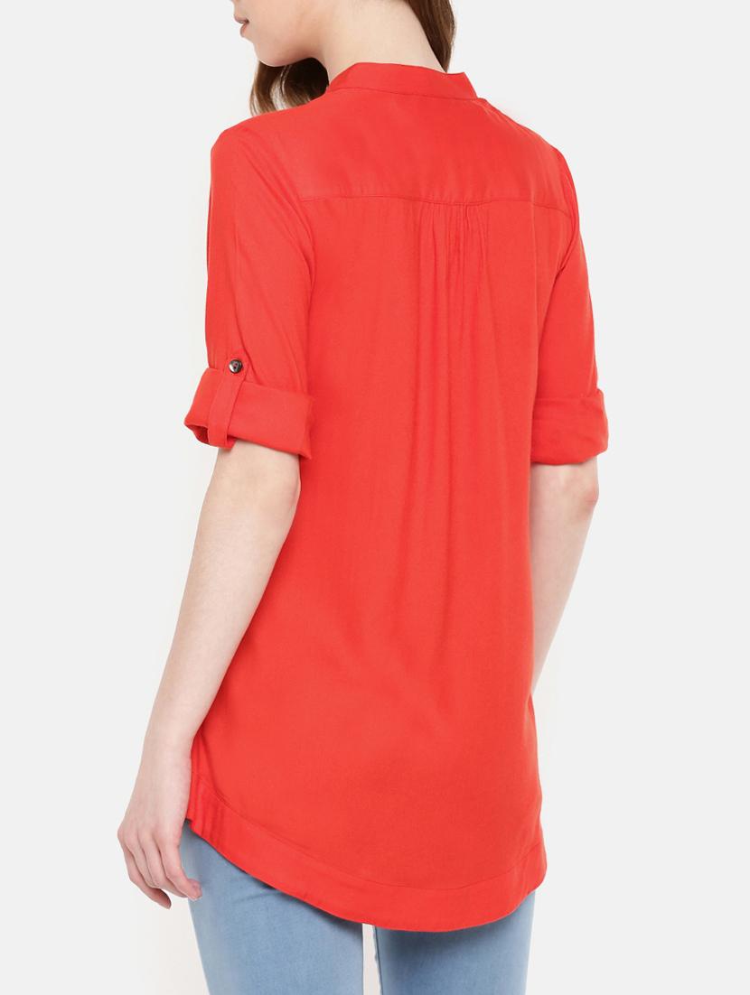 pintucked button detail tunic - 15730334 - Zoom Image - 3