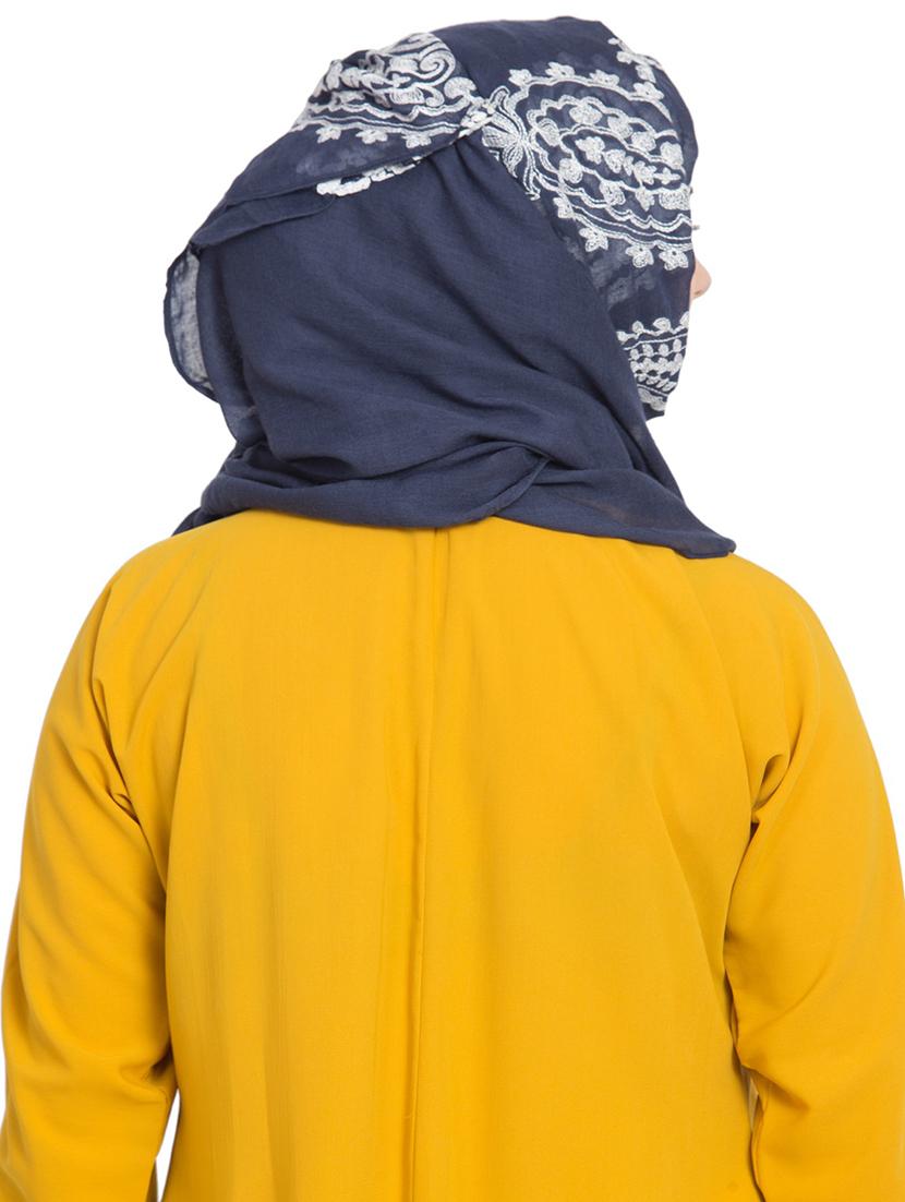 blue cotton stole - 15730371 - Zoom Image - 3