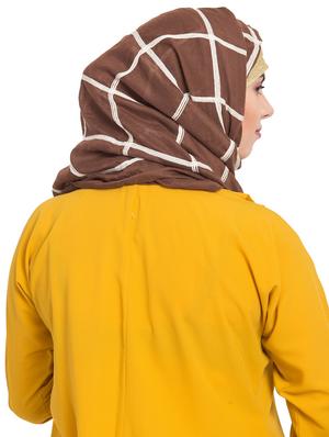 brown cotton stole - 15730374 - Standard Image - 3