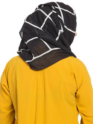 black cotton stole - 15730376 - Standard Image - 3