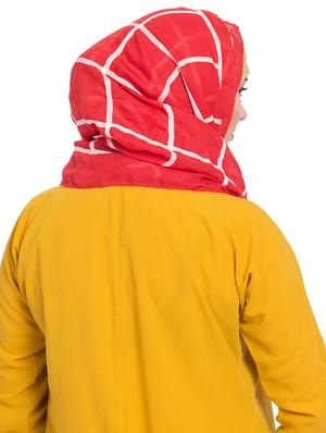 red cotton stole - 15730377 - Standard Image - 3