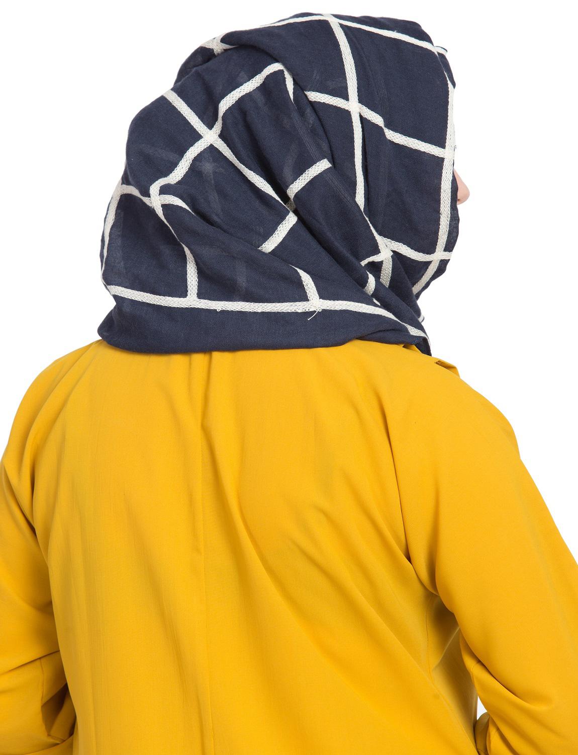 blue cotton stole - 15730378 - Zoom Image - 3