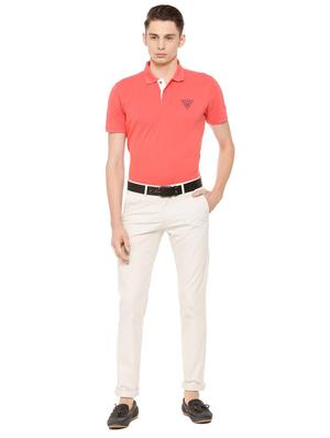 white cotton blend chinos - 15730830 - Standard Image - 3