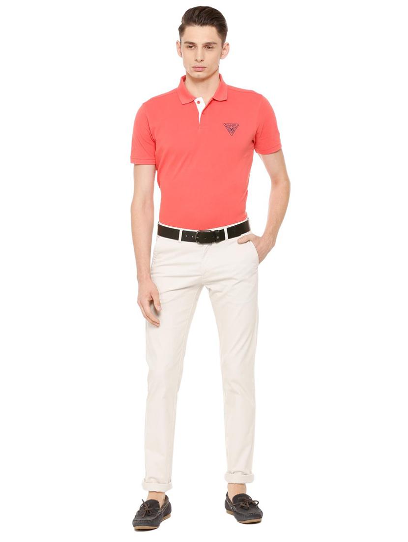 white cotton blend chinos - 15730830 - Zoom Image - 3