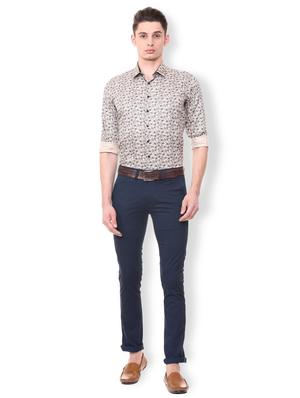 navy blue cotton chinos - 15730832 - Standard Image - 3