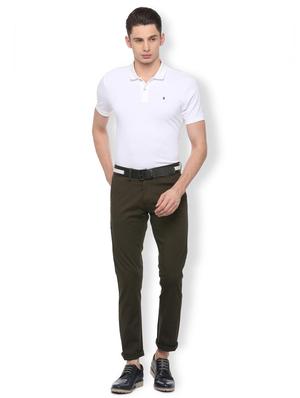 brown cotton blend chinos - 15730839 - Standard Image - 3