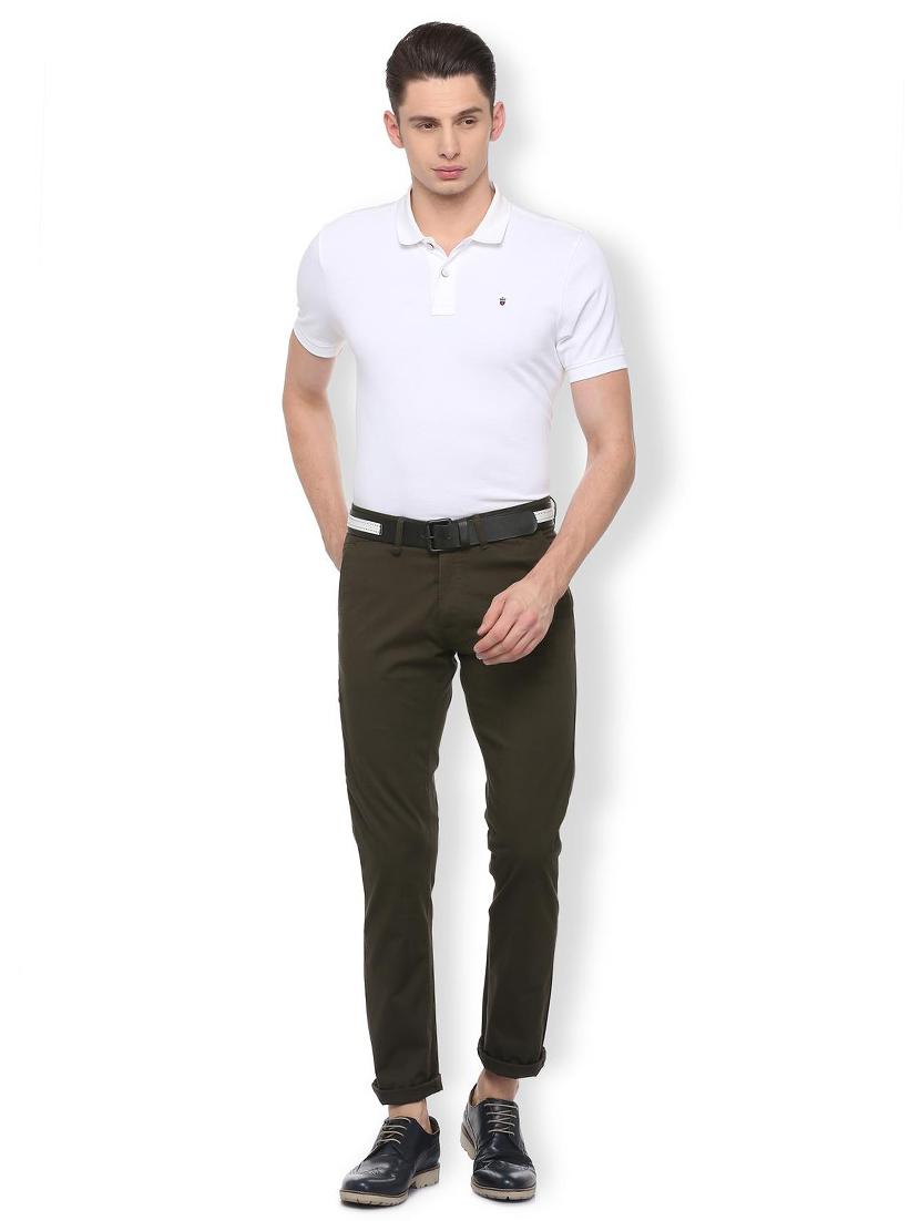 brown cotton blend chinos - 15730839 - Zoom Image - 3