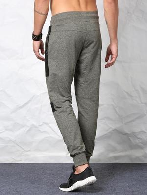 grey cotton blend joggers - 15730844 - Standard Image - 3