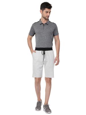 grey cotton blend shorts - 15730848 - Standard Image - 3