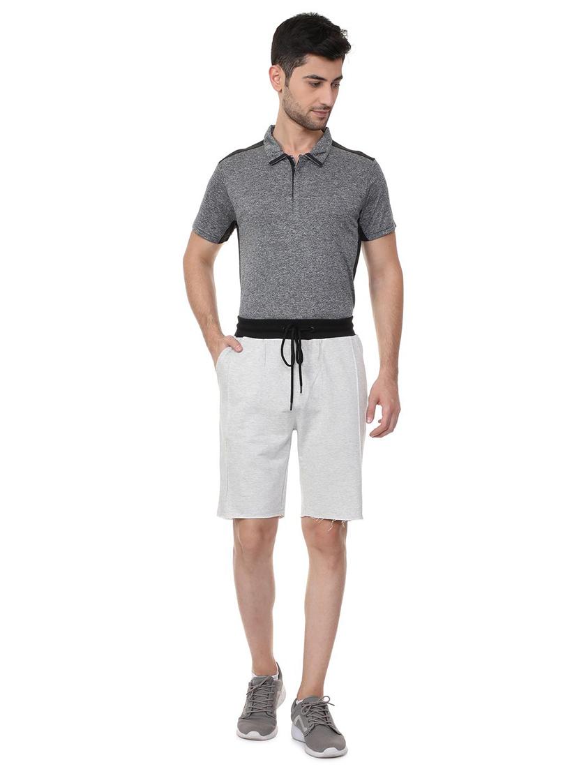 grey cotton blend shorts - 15730848 - Zoom Image - 3