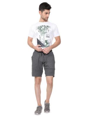 grey cotton blend shorts - 15730849 - Standard Image - 3