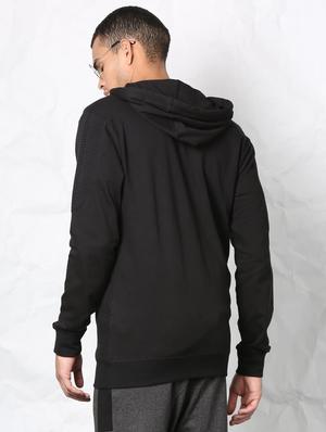 black cotton sweatshirt - 15730858 - Standard Image - 3