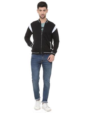 black polyester casual jacket - 15730868 - Standard Image - 3