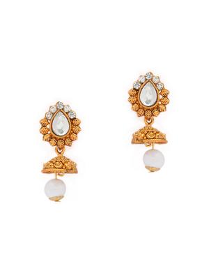 gold metal necklaces and earring - 15731218 - Standard Image - 3