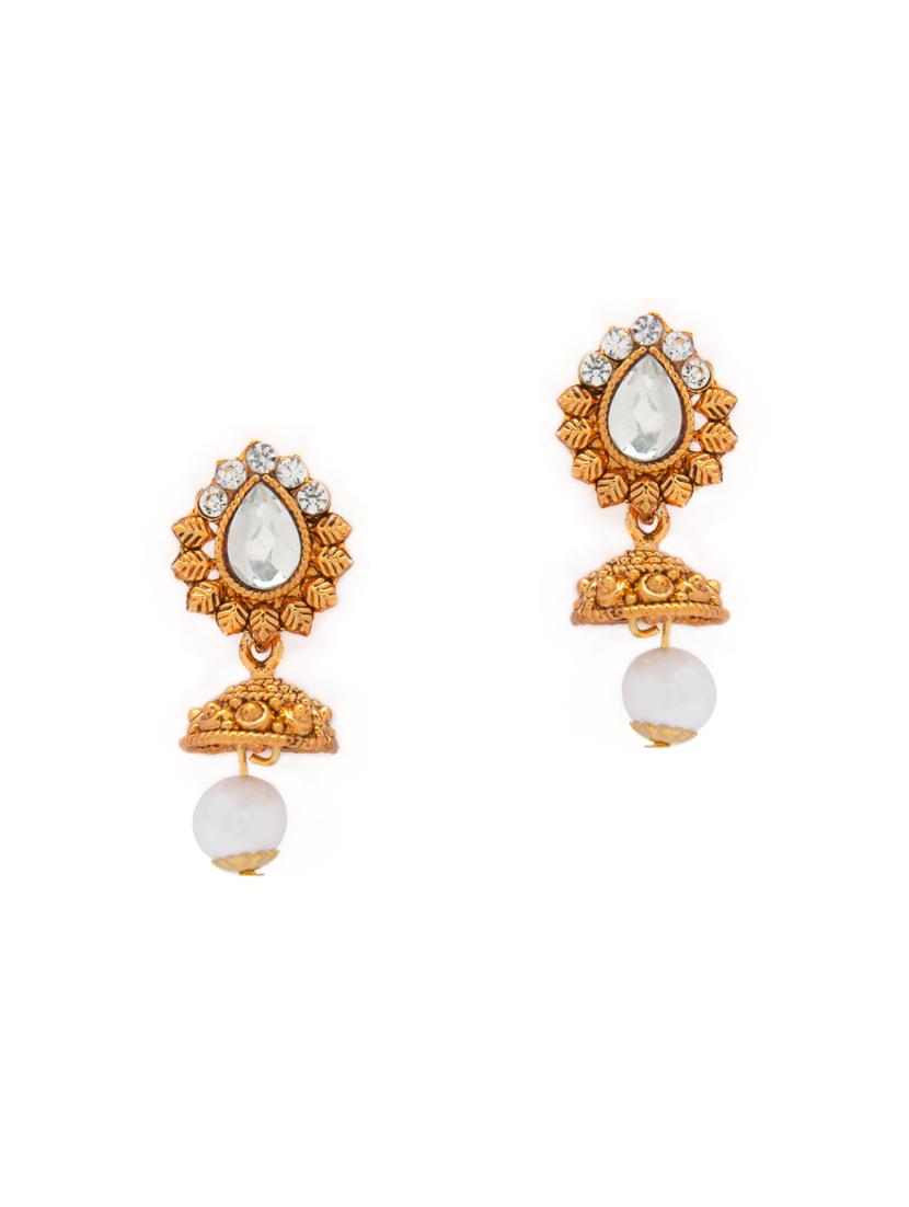 gold metal necklaces and earring - 15731218 - Zoom Image - 3
