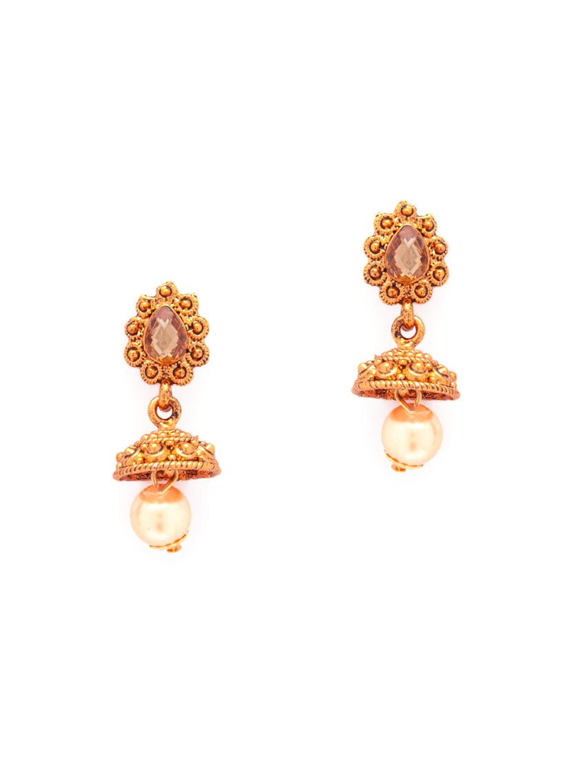 gold metal necklaces and earring - 15731219 - Zoom Image - 3