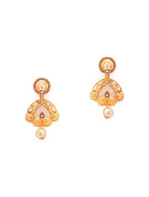 gold metal necklaces and earring - 15731220 - Standard Image - 3