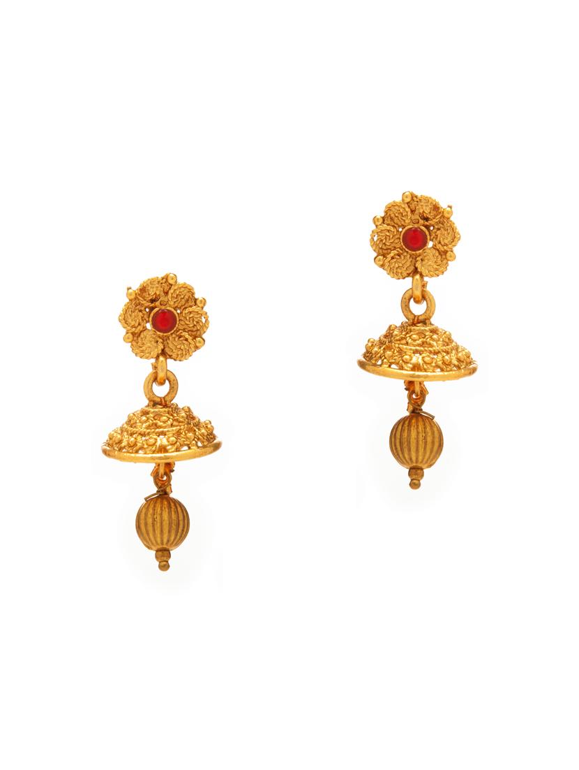 gold metal necklaces and earring - 15731223 - Zoom Image - 3