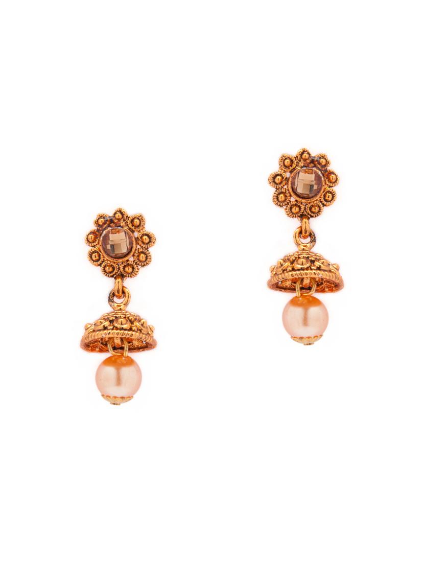 gold metal necklaces and earring - 15731227 - Zoom Image - 3