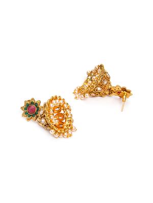 Gold Tone Necklace & Earrings Set - 15731246 - Standard Image - 3