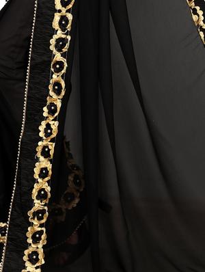 floral lace border saree with blouse - 15731267 - Standard Image - 3