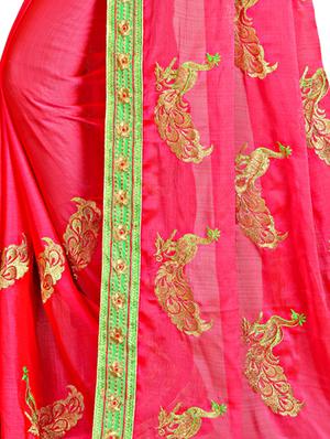 conversational embroidered saree with blouse - 15731411 - Standard Image - 3
