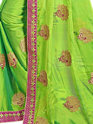 conversational embroidered saree with blouse - 15731421 - Standard Image - 3