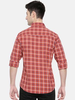 orange cotton casual shirt - 15731543 - Standard Image - 3