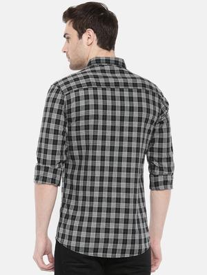black cotton casual shirt - 15731548 - Standard Image - 3