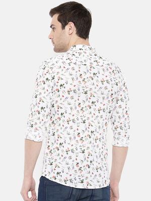 white cotton casual shirt - 15731559 - Standard Image - 3