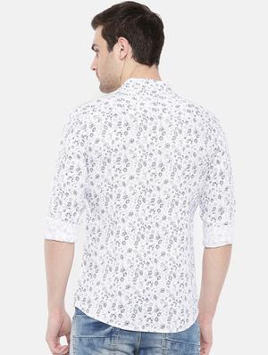 white cotton casual shirt - 15731560 - Standard Image - 3