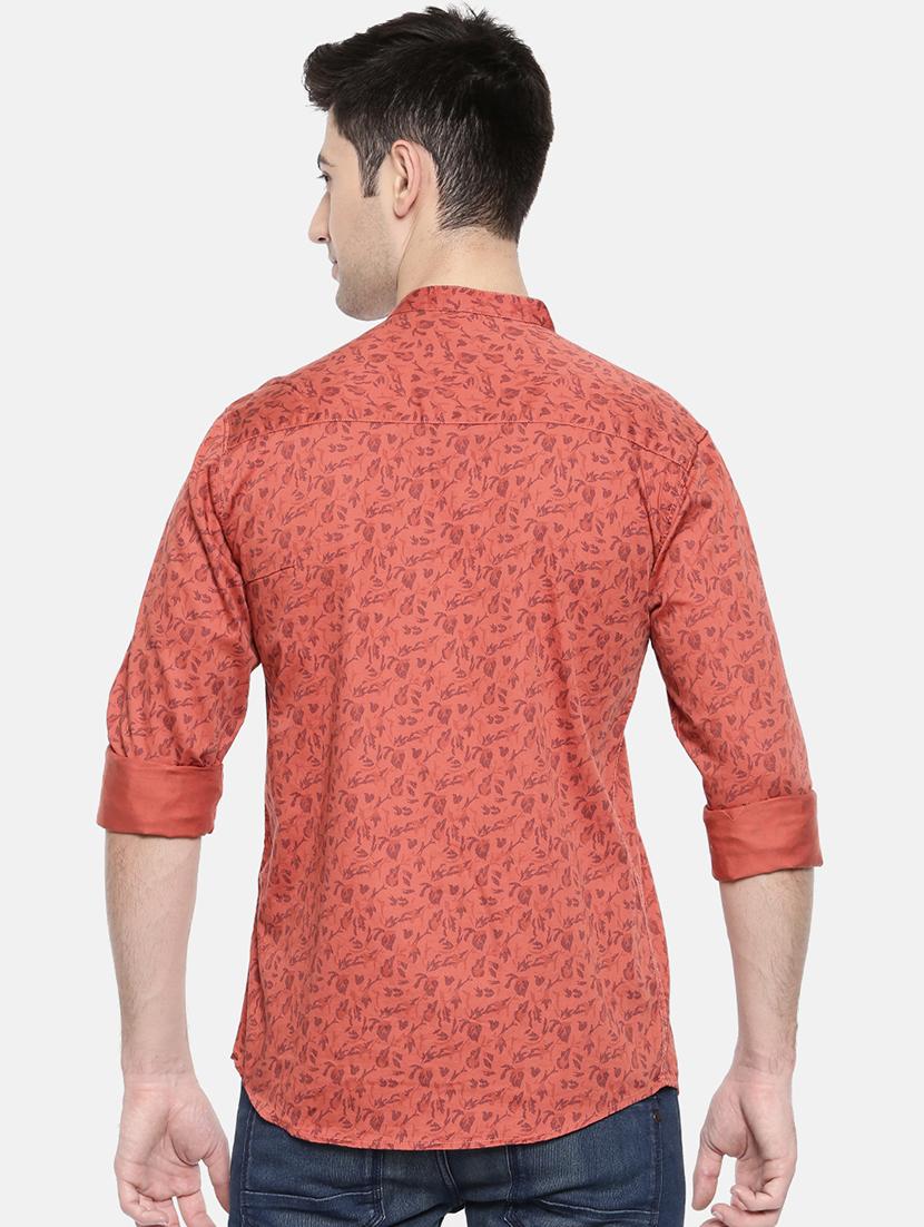 red cotton casual shirt - 15731561 - Zoom Image - 3