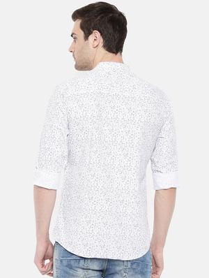 white cotton casual shirt - 15731564 - Standard Image - 3