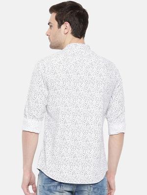 white cotton casual shirt - 15731565 - Standard Image - 3