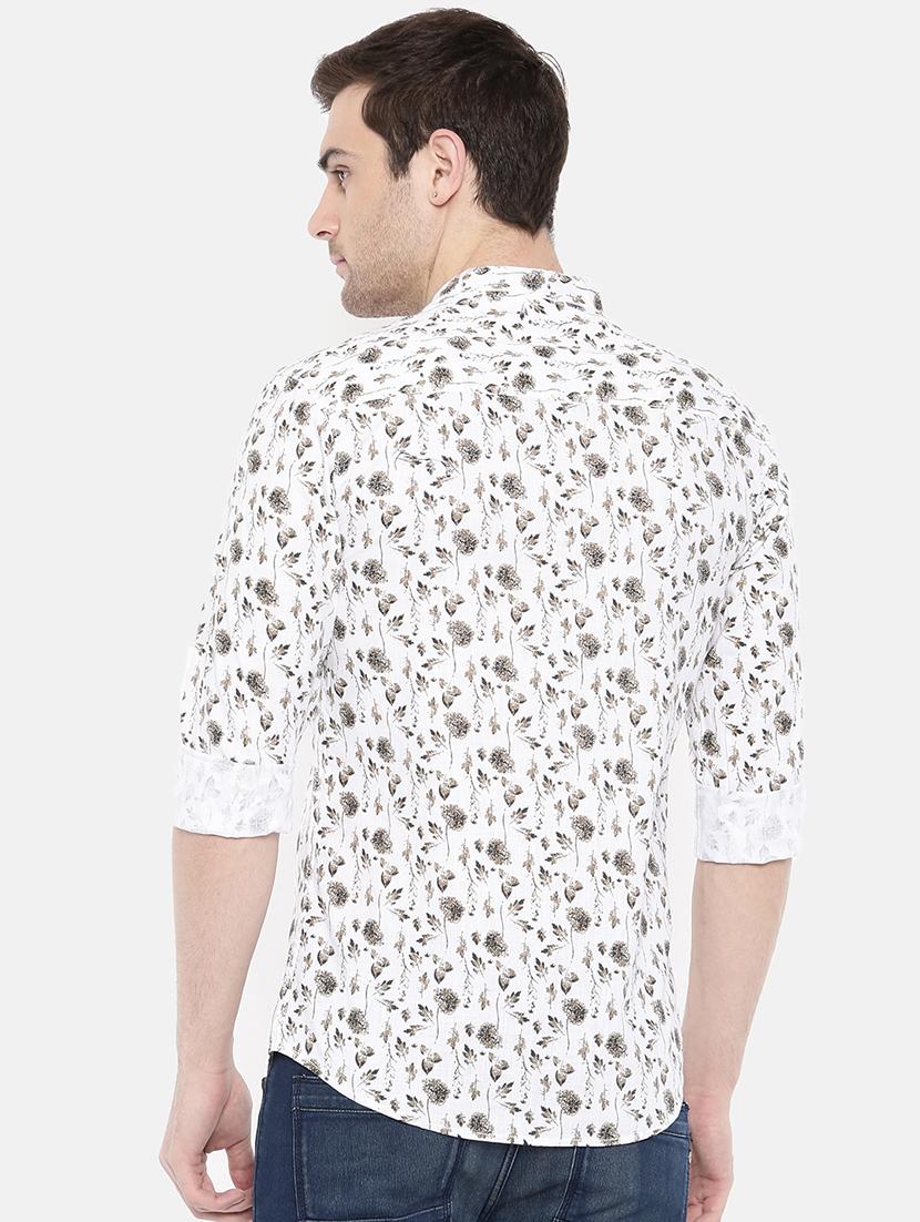 white cotton casual shirt - 15731566 - Zoom Image - 3