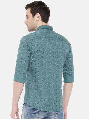 blue cotton casual shirt - 15731573 - Standard Image - 3