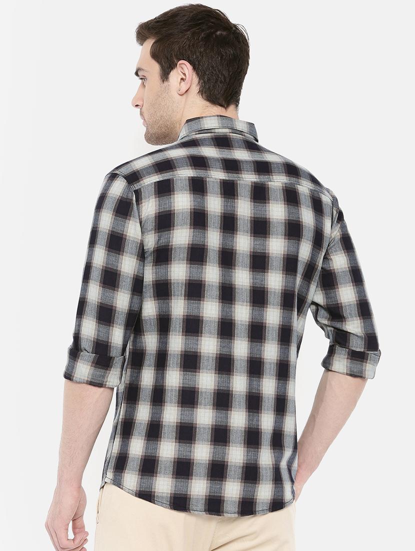 brown cotton casual shirt - 15731607 - Zoom Image - 3
