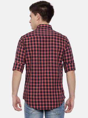 red cotton casual shirt - 15731792 - Standard Image - 3