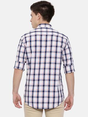 blue cotton casual shirt - 15731801 - Standard Image - 3